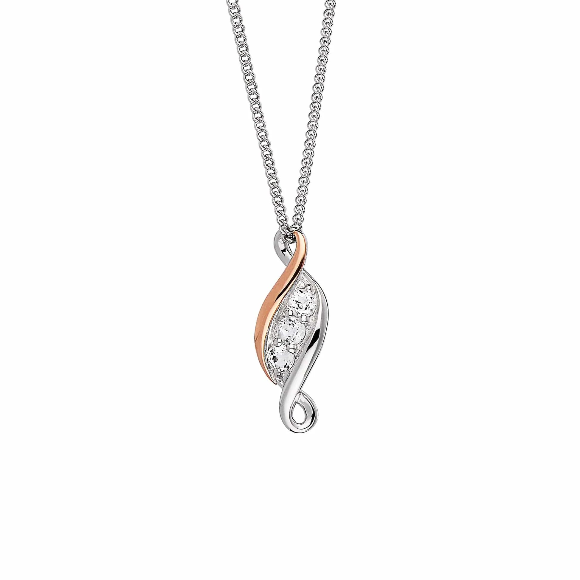 Clogau® Past Present Future® Sterling Silver Pendant with Topaz