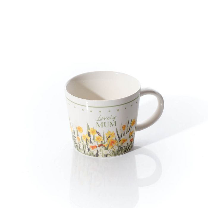 Floral Serenade Daffodil Mum Stoneware Mug Gift Boxed