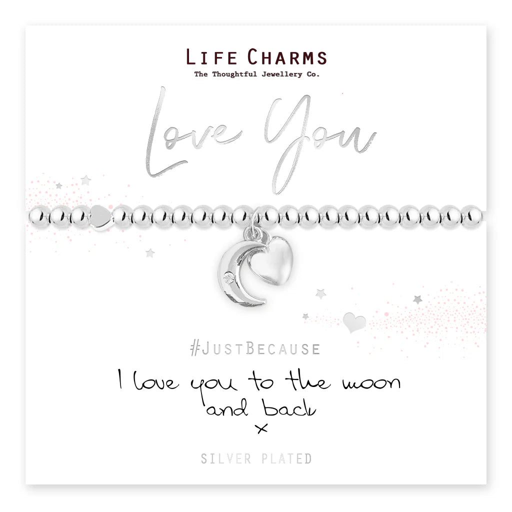 Life Charms I Love You To The Moon And Back Bracelet
