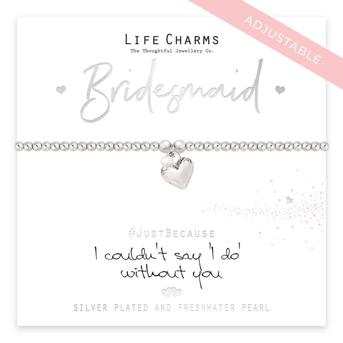 Life Charms Be My Bridesmaid Adjustable Bracelet