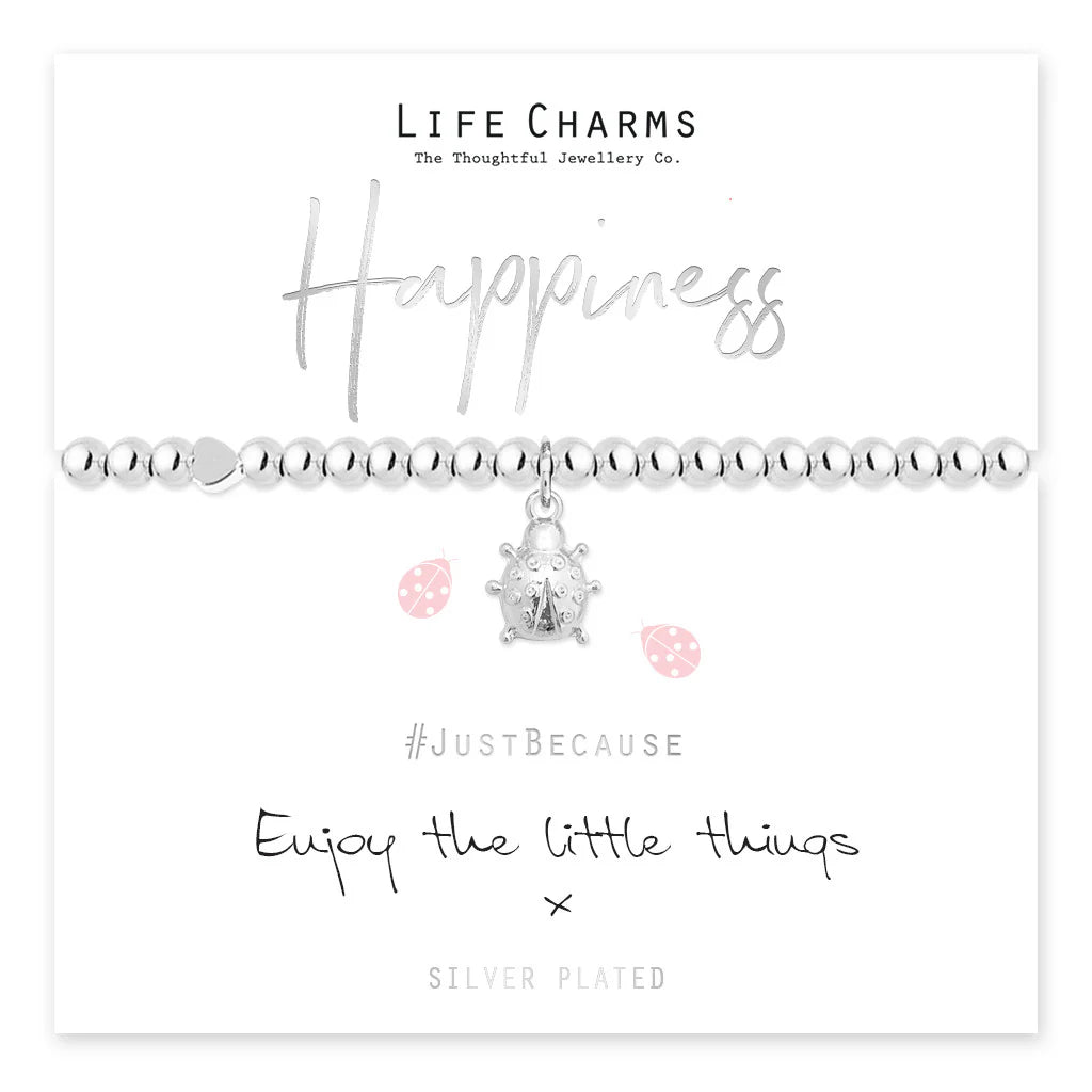 Life Charms Happiness Ladybug Bracelet