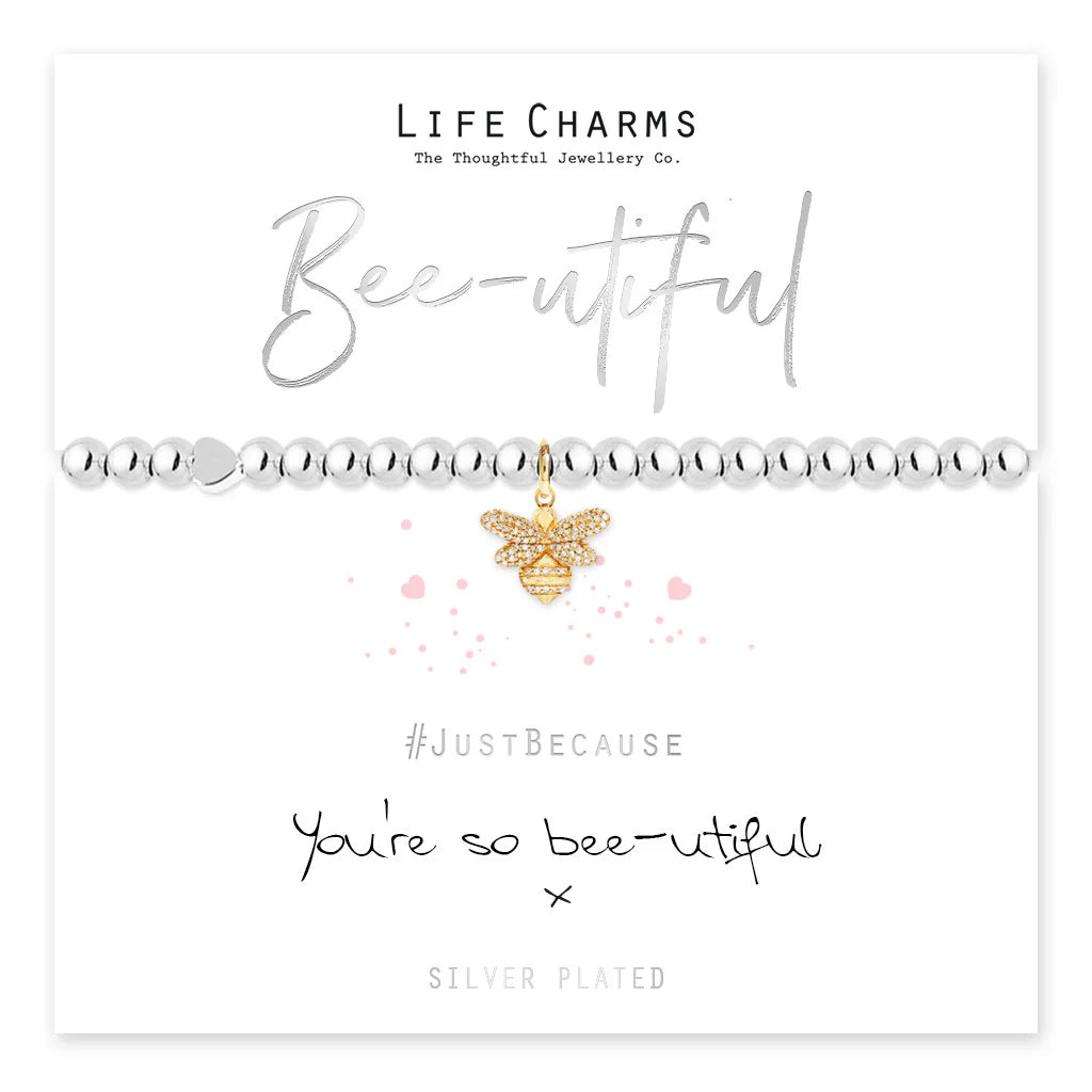 Life Charms Bee-utiful Golden Bee Charm Bracelet