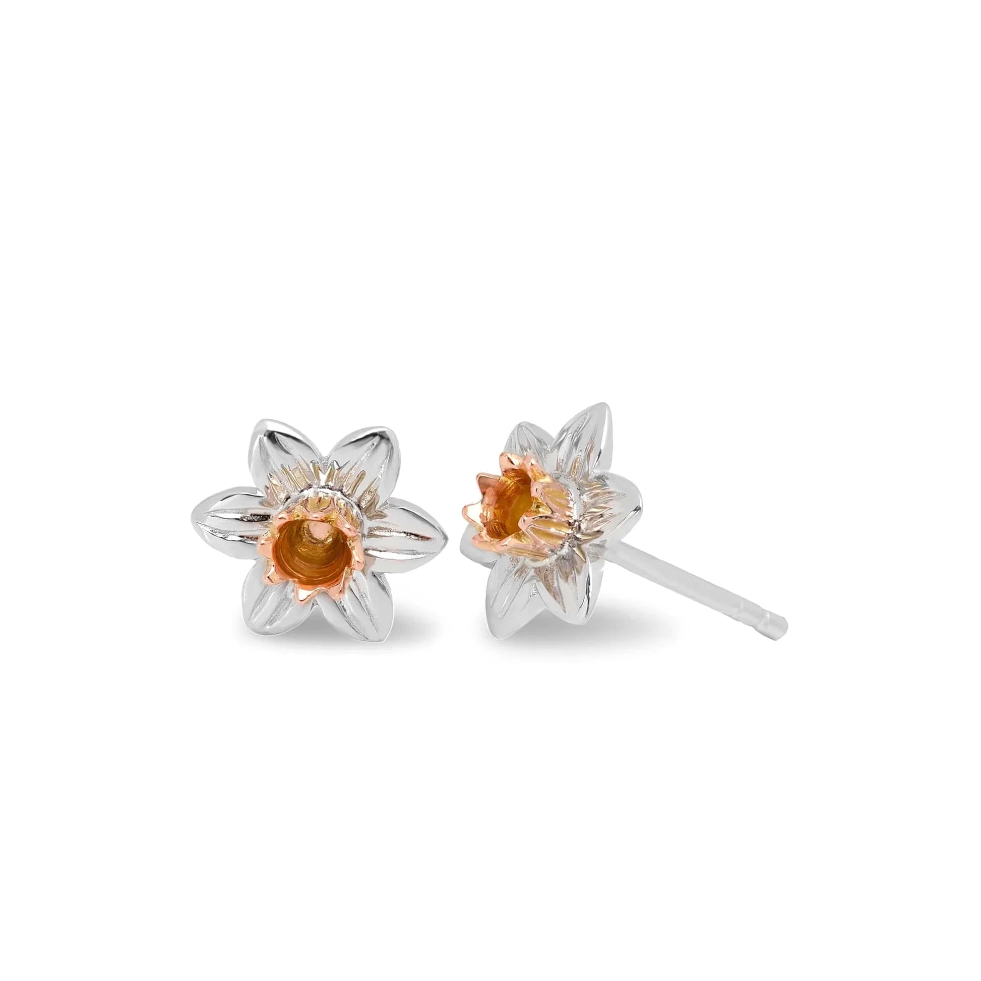 Clogau® Nature's Wonder Sterling Silver Daffodil Stud Earrings