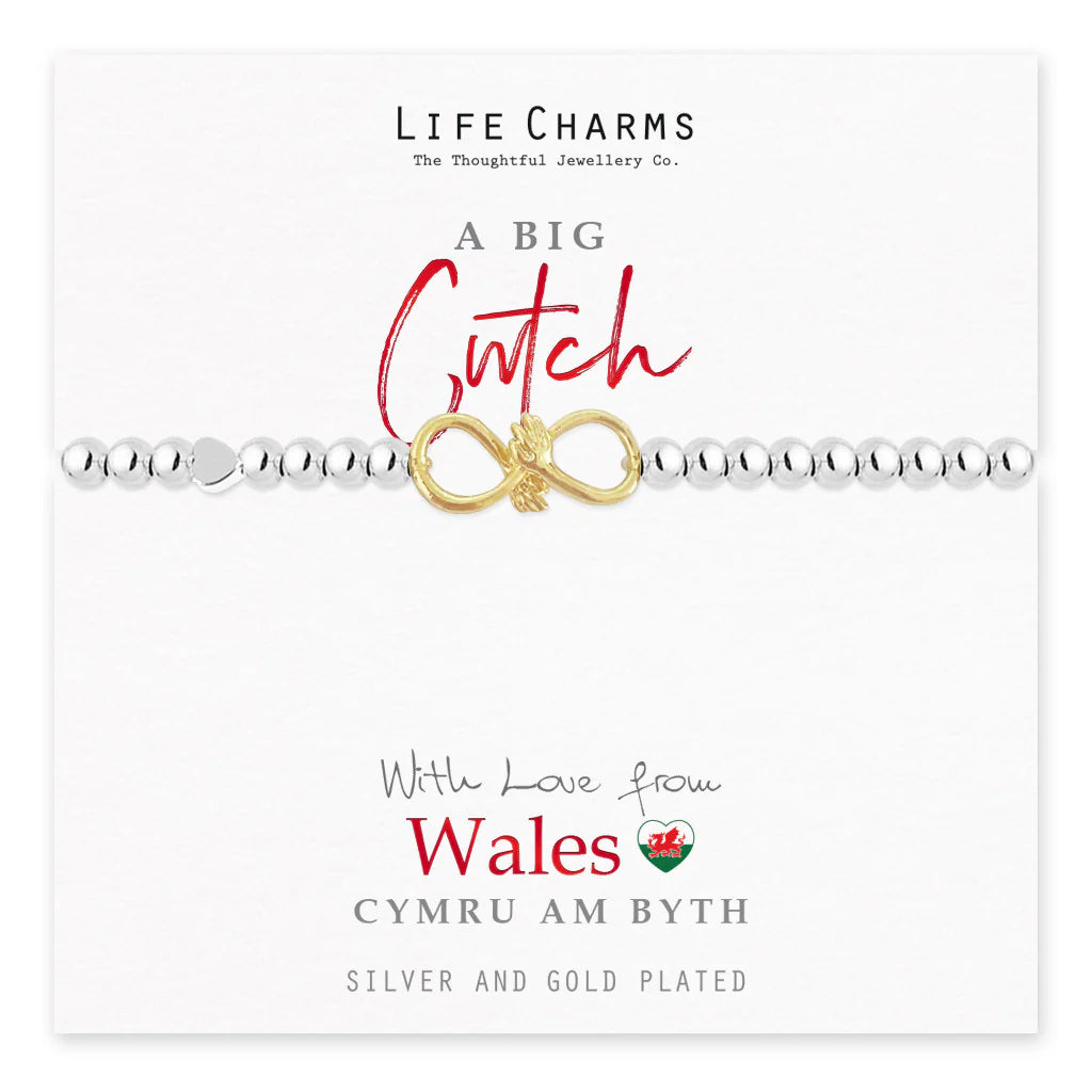 Life Charms With Love From Wales Cwtch Welsh Bracelet