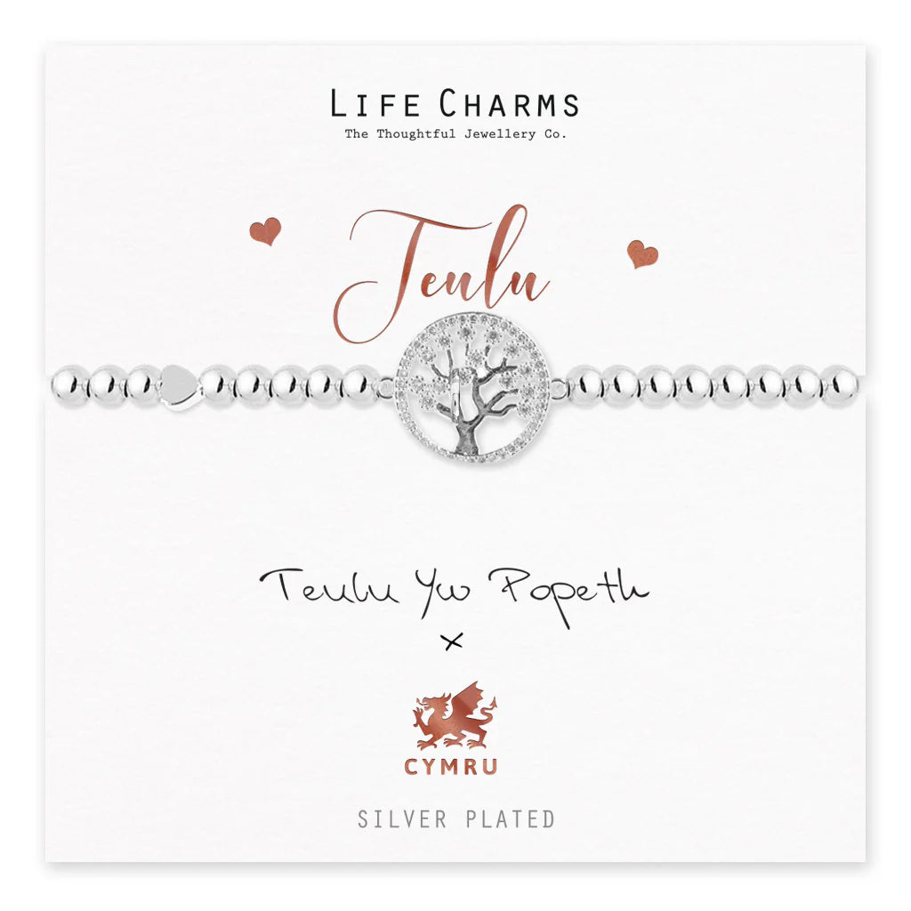 Life Charms Teulu - Family Welsh Bracelet