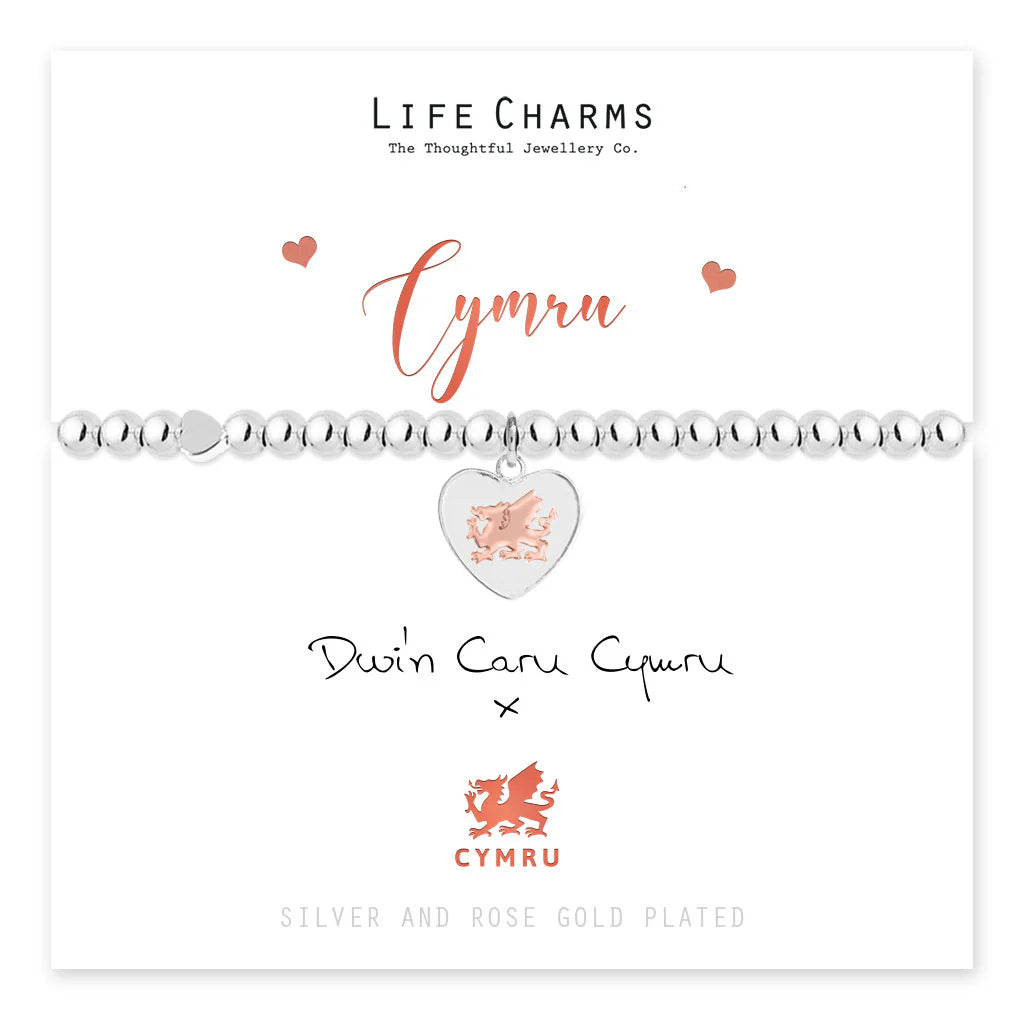 Life Charms Cymru - Wales Welsh Bracelet