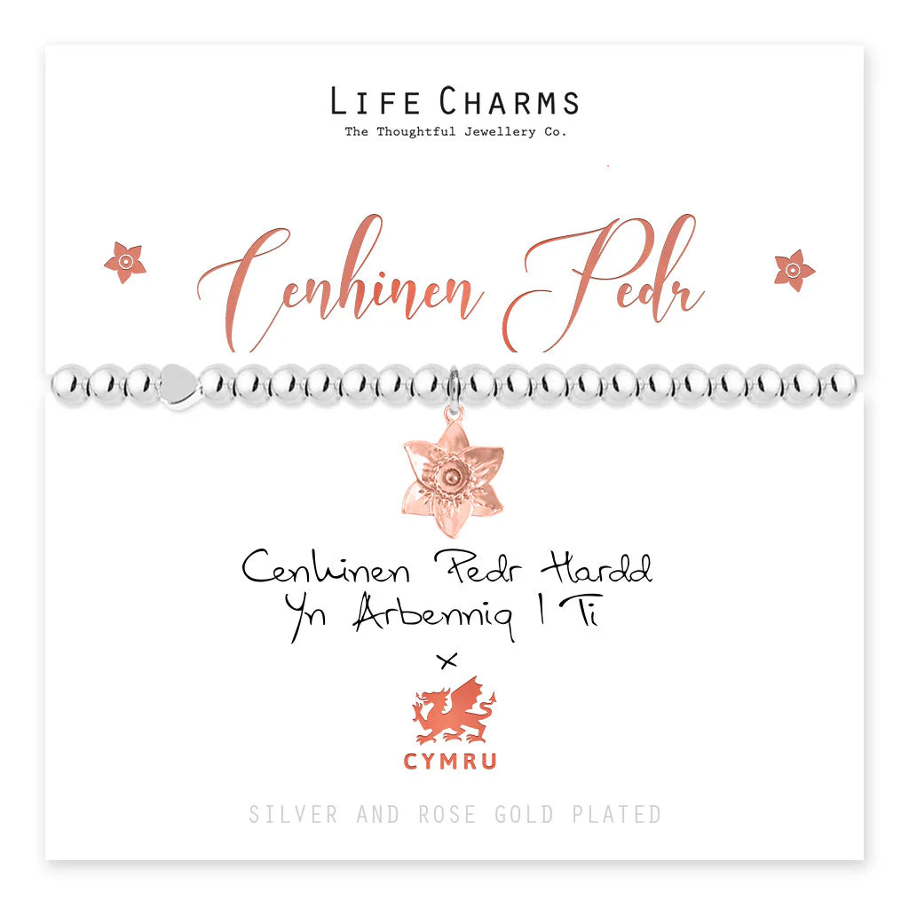 Life Charms Cennin Pedr - Daffodil Welsh Bracelet