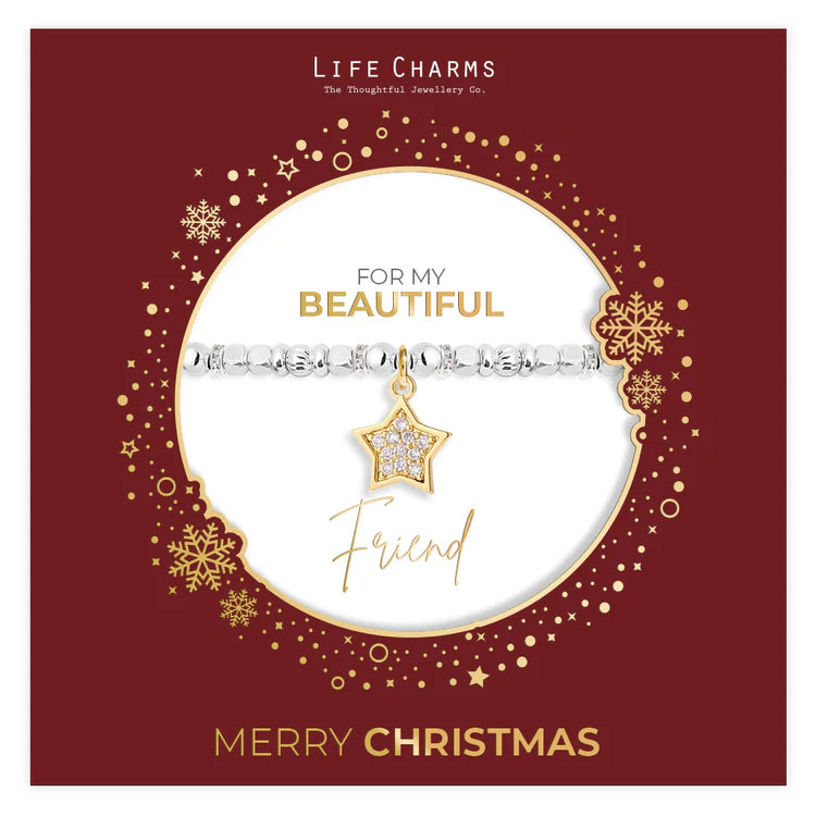 Life Charms Beautiful Friend Christmas Sleeve Bracelet