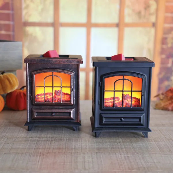 Aroma Black Log Burner Electric Wax Burner