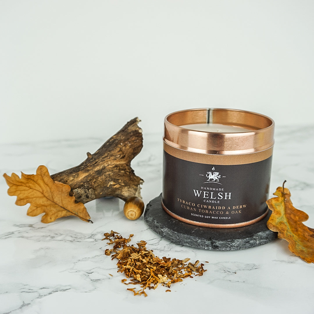 Cuban Tobacco & Oak Tin Candle