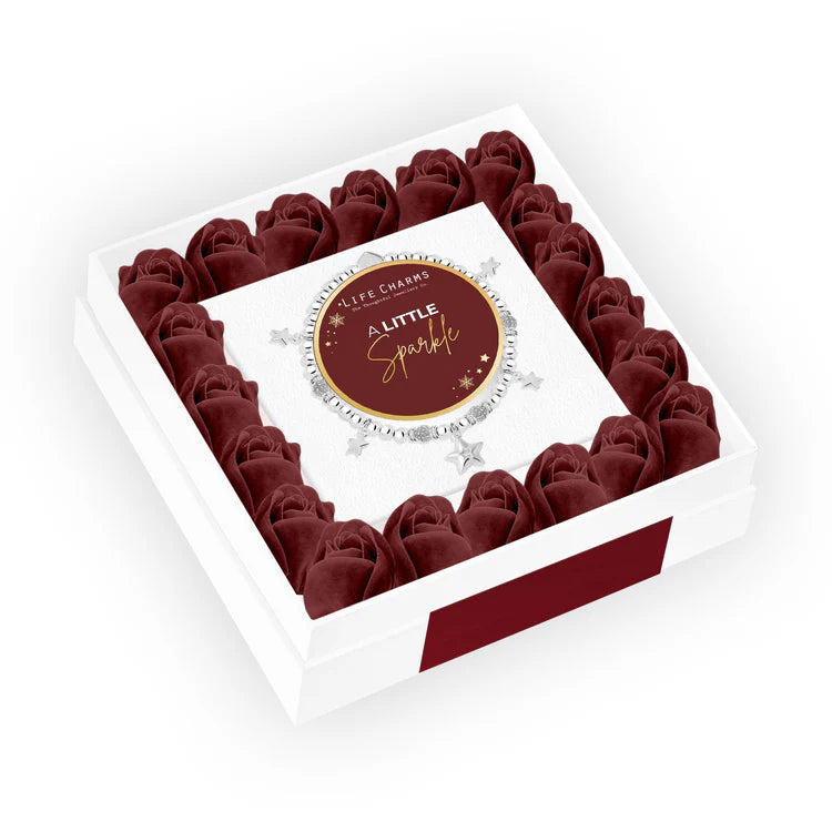 Life Charms A little sparkle Bracelet Christmas Floral Boxed Gift Set