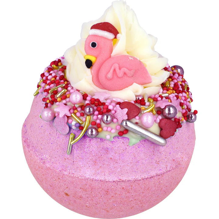 Bomb Cosmetics Flamingle Bells Bath Blaster