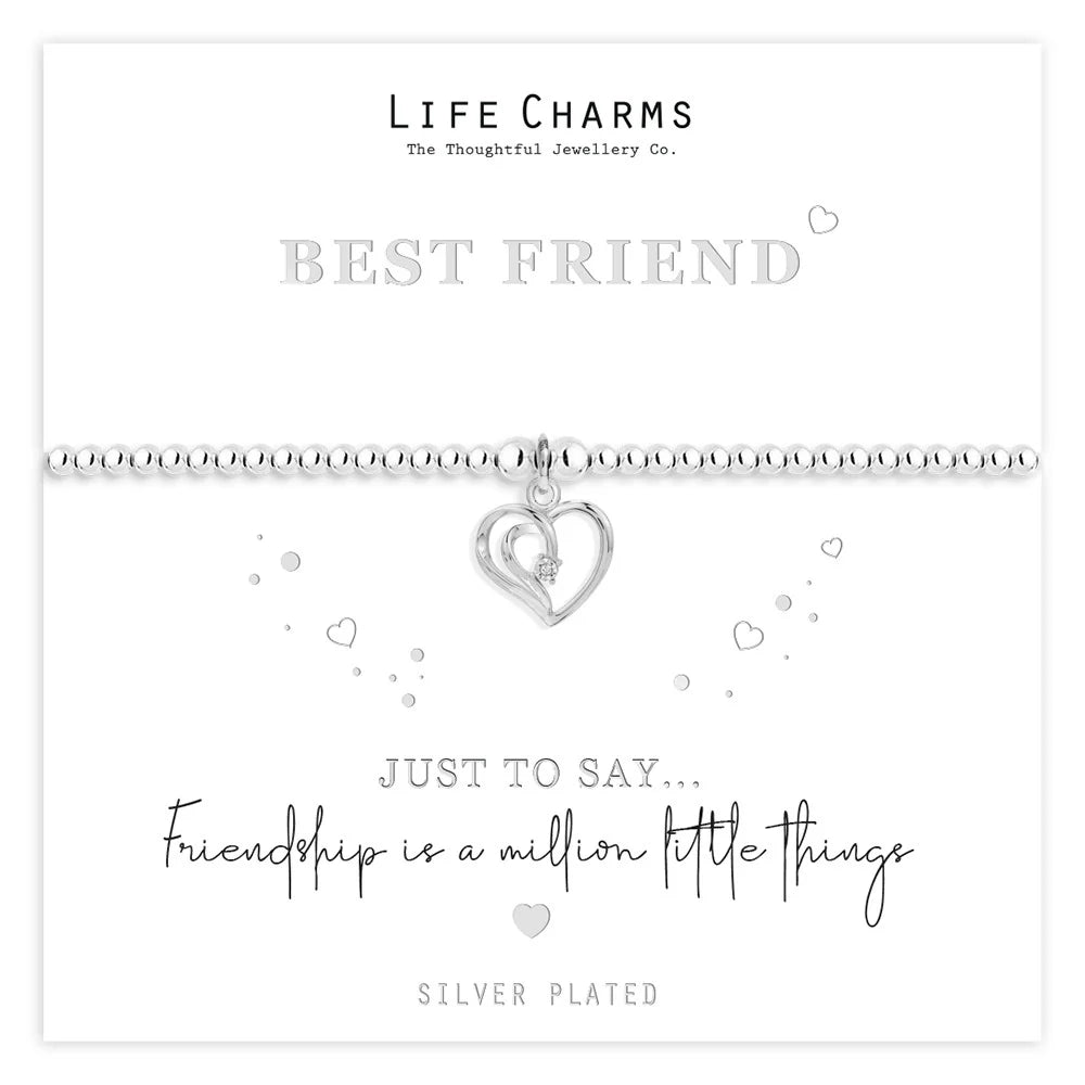 Breichled Pen-blwydd Hapus yn 60 oed Life Charms 
