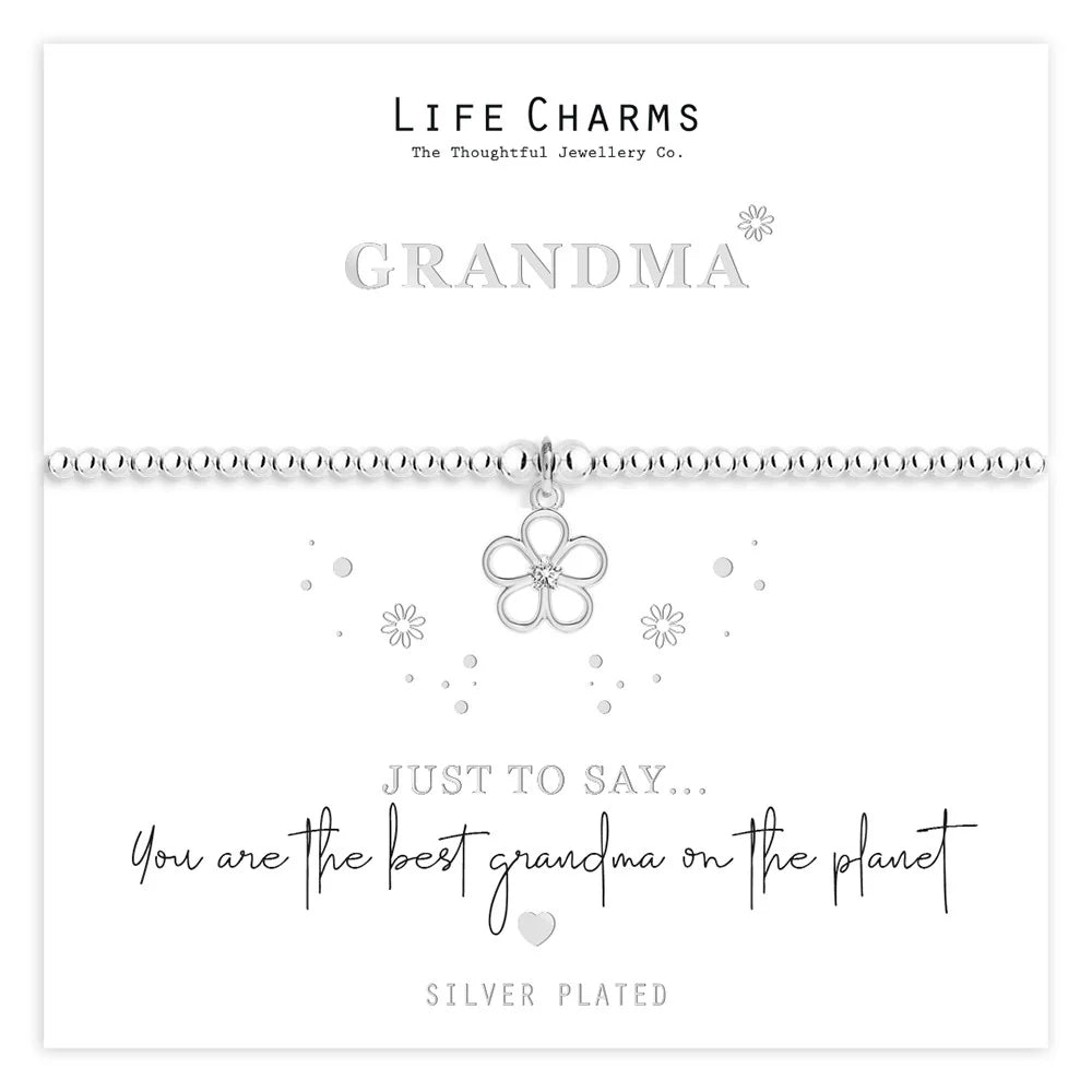 Breichled Pen-blwydd Hapus yn 60 oed Life Charms 