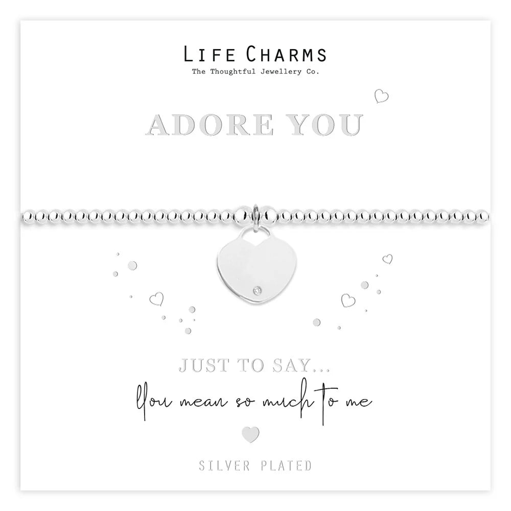 Breichled Pen-blwydd Hapus yn 60 oed Life Charms 