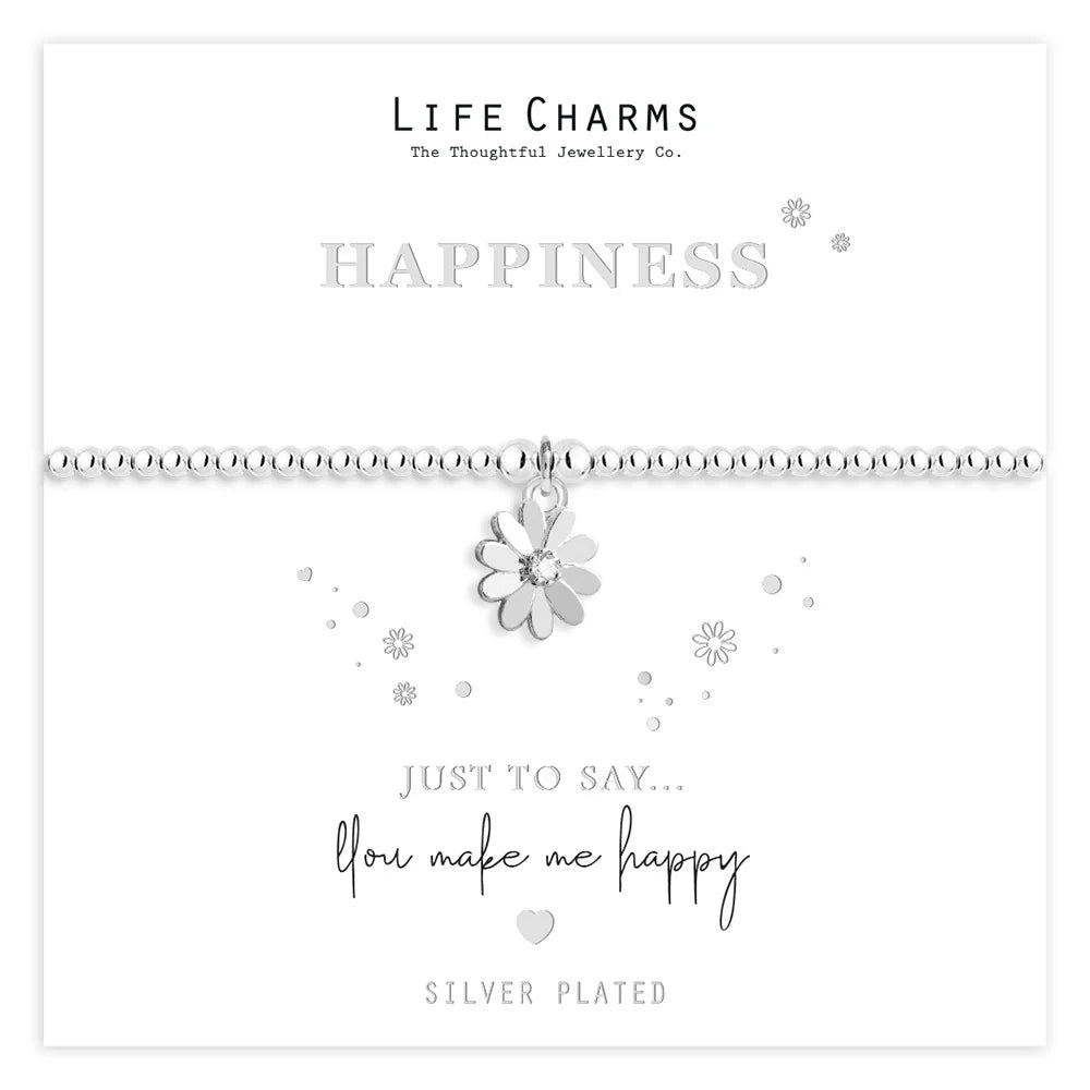 Breichled Pen-blwydd Hapus yn 60 oed Life Charms 