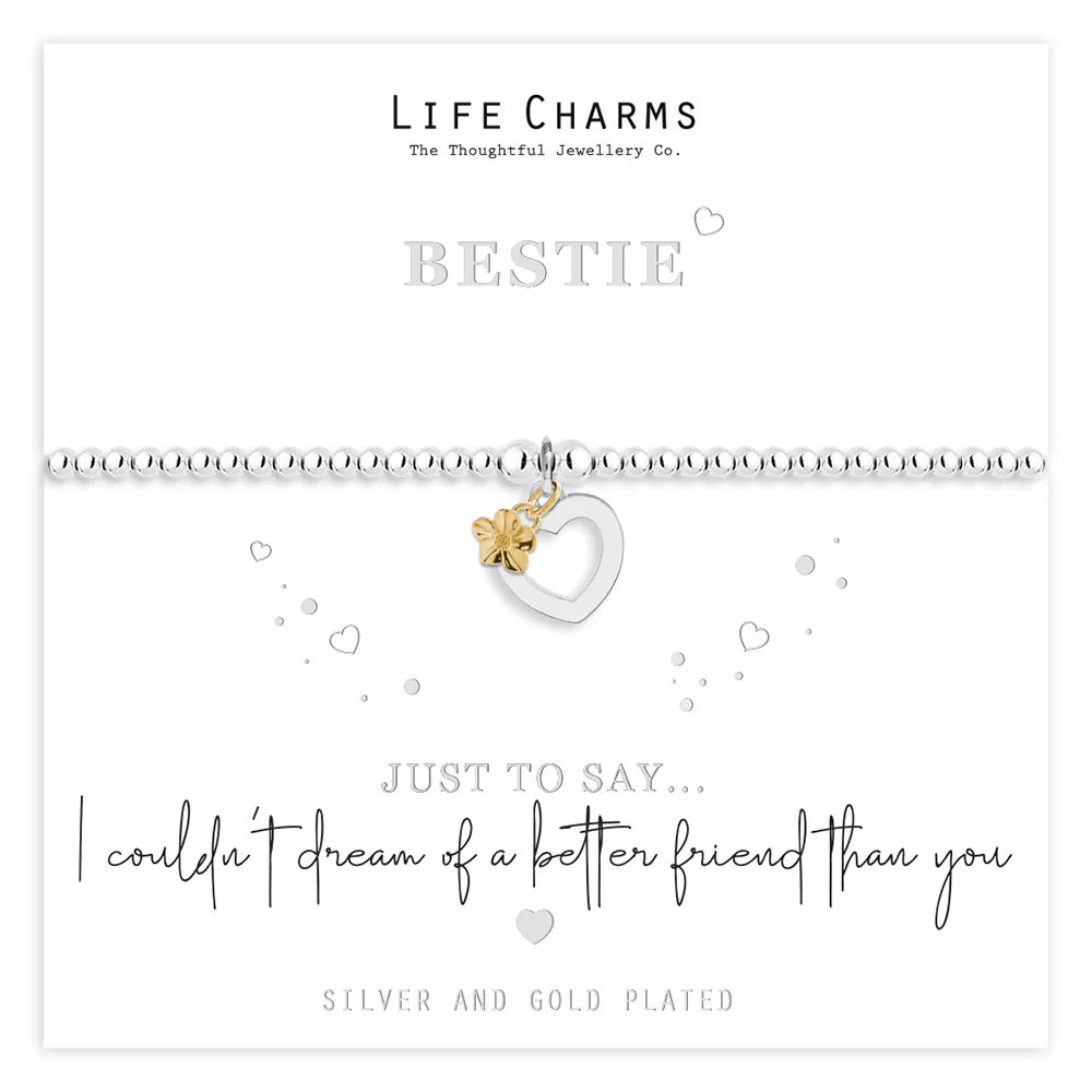 Breichled Pen-blwydd Hapus yn 60 oed Life Charms 