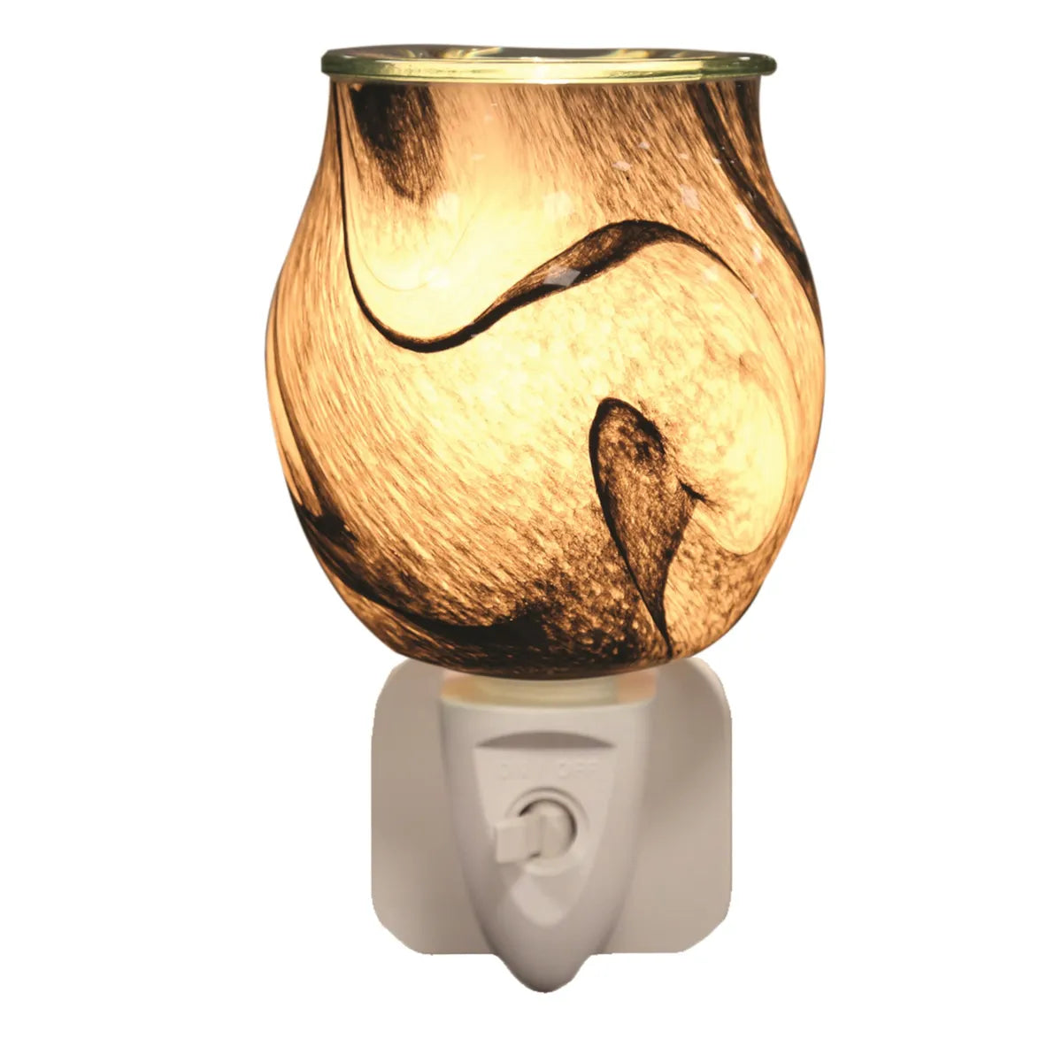 Aroma Grey Swirl Plug In Wax Burner